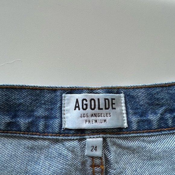 Agolde Jaden Short. Size 24. Color : Surreal - Picture 8 of 8